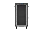 SZAFA INSTALACYJNA RACK STOJĄCA 19" 22U 600X800 CZARNA DRZWI PRZESZKLONE LCD LANBERG (FLAT PACK) V2