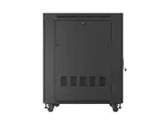 SZAFA INSTALACYJNA RACK STOJĄCA 19" 22U 800X1000 CZARNA DRZWI PERFOROWANE LCD LANBERG (FLAT PACK) V2