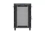 SZAFA INSTALACYJNA RACK STOJĄCA 19" 22U 800X1000 CZARNA DRZWI PERFOROWANE LCD LANBERG (FLAT PACK) V2