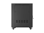SZAFA INSTALACYJNA RACK STOJĄCA 19" 22U 800X1000 CZARNA DRZWI PRZESZKLONE LCD LANBERG (FLAT PACK) V2