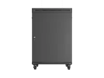 SZAFA INSTALACYJNA RACK STOJĄCA 19" 22U 800X1000 CZARNA DRZWI PRZESZKLONE LCD LANBERG (FLAT PACK) V2