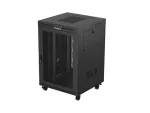 SZAFA INSTALACYJNA RACK STOJĄCA 19" 22U 800X800 CZARNA DRZWI PERFOROWANE LCD LANBERG (FLAT PACK) V2