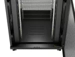 SZAFA INSTALACYJNA RACK STOJĄCA 19" 22U 800X800 CZARNA DRZWI PERFOROWANE LCD LANBERG (FLAT PACK) V2