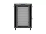 SZAFA INSTALACYJNA RACK STOJĄCA 19" 22U 800X800 CZARNA DRZWI PERFOROWANE LCD LANBERG (FLAT PACK) V2
