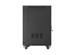 SZAFA INSTALACYJNA RACK STOJĄCA 19" 22U 800X800 CZARNA DRZWI PERFOROWANE LCD LANBERG (FLAT PACK) V2