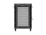 SZAFA INSTALACYJNA RACK STOJĄCA 19" 22U 800X800 CZARNA DRZWI PERFOROWANE LCD LANBERG (FLAT PACK) V2