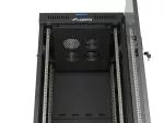 SZAFA INSTALACYJNA RACK STOJĄCA 19" 27U 600X600 CZARNA DRZWI PRZESZKLONE LCD LANBERG (FLAT PACK) V2