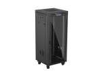 SZAFA INSTALACYJNA RACK STOJĄCA 19" 27U 600X600 CZARNA DRZWI PRZESZKLONE LCD LANBERG (FLAT PACK) V2