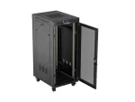 SZAFA INSTALACYJNA RACK STOJĄCA 19" 27U 600X800 CZARNA DRZWI PERFOROWANE LCD LANBERG (FLAT PACK) V2