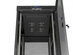 SZAFA INSTALACYJNA RACK STOJĄCA 19" 27U 600X800 CZARNA DRZWI PERFOROWANE LCD LANBERG (FLAT PACK) V2