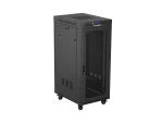 SZAFA INSTALACYJNA RACK STOJĄCA 19" 27U 600X800 CZARNA DRZWI PERFOROWANE LCD LANBERG (FLAT PACK) V2