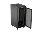 SZAFA INSTALACYJNA RACK STOJĄCA 19" 27U 600X800 CZARNA DRZWI PERFOROWANE LCD LANBERG (FLAT PACK) V2
