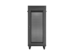 SZAFA INSTALACYJNA RACK STOJĄCA 19" 27U 600X800 CZARNA DRZWI PERFOROWANE LCD LANBERG (FLAT PACK) V2