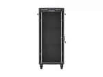 SZAFA INSTALACYJNA RACK STOJĄCA 19" 27U 600X800 CZARNA DRZWI PRZESZKLONE LCD LANBERG (FLAT PACK) V2