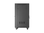 SZAFA INSTALACYJNA RACK STOJĄCA 19" 27U 600X800 CZARNA DRZWI PRZESZKLONE LCD LANBERG (FLAT PACK) V2