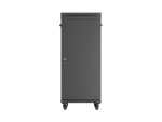 SZAFA INSTALACYJNA RACK STOJĄCA 19" 27U 600X800 CZARNA DRZWI PRZESZKLONE LCD LANBERG (FLAT PACK) V2