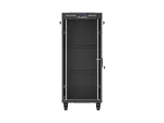 SZAFA INSTALACYJNA RACK STOJĄCA 19" 27U 600X800 CZARNA DRZWI PRZESZKLONE LCD LANBERG (FLAT PACK) V2