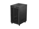 SZAFA INSTALACYJNA RACK STOJĄCA 19" 27U 800X1000 CZARNA DRZWI PERFOROWANE LCD LANBERG (FLAT PACK) V2