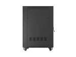 SZAFA INSTALACYJNA RACK STOJĄCA 19" 27U 800X1000 CZARNA DRZWI PERFOROWANE LCD LANBERG (FLAT PACK) V2