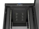 SZAFA INSTALACYJNA RACK STOJĄCA 19" 27U 800X1000 CZARNA DRZWI PERFOROWANE LCD LANBERG (FLAT PACK) V2
