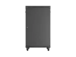 SZAFA INSTALACYJNA RACK STOJĄCA 19" 27U 800X1000 CZARNA DRZWI PRZESZKLONE LCD LANBERG (FLAT PACK) V2