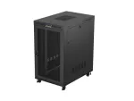 SZAFA INSTALACYJNA RACK STOJĄCA 19" 27U 800X1200 CZARNA DRZWI PERFOROWANE LCD LANBERG (FLAT PACK) V2