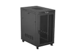 SZAFA INSTALACYJNA RACK STOJĄCA 19" 27U 800X1200 CZARNA DRZWI PERFOROWANE LCD LANBERG (FLAT PACK) V2