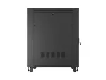 SZAFA INSTALACYJNA RACK STOJĄCA 19" 27U 800X1200 CZARNA DRZWI PERFOROWANE LCD LANBERG (FLAT PACK) V2