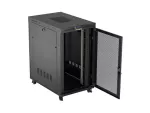 SZAFA INSTALACYJNA RACK STOJĄCA 19" 27U 800X1200 CZARNA DRZWI PERFOROWANE LCD LANBERG (FLAT PACK) V2