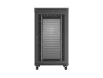 SZAFA INSTALACYJNA RACK STOJĄCA 19" 27U 800X1200 CZARNA DRZWI PERFOROWANE LCD LANBERG (FLAT PACK) V2