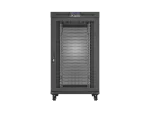 SZAFA INSTALACYJNA RACK STOJĄCA 19" 27U 800X1200 CZARNA DRZWI PERFOROWANE LCD LANBERG (FLAT PACK) V2