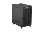 SZAFA INSTALACYJNA RACK STOJĄCA 19" 27U 800X1200 CZARNA DRZWI PERFOROWANE LCD LANBERG (FLAT PACK) V2