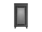 SZAFA INSTALACYJNA RACK STOJĄCA 19" 27U 800X1200 CZARNA DRZWI PERFOROWANE LCD LANBERG (FLAT PACK) V2