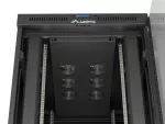 SZAFA INSTALACYJNA RACK STOJĄCA 19" 27U 800X1200 CZARNA DRZWI PRZESZKLONE LCD LANBERG (FLAT PACK) V2