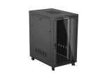 SZAFA INSTALACYJNA RACK STOJĄCA 19" 27U 800X1200 CZARNA DRZWI PRZESZKLONE LCD LANBERG (FLAT PACK) V2