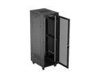 SZAFA INSTALACYJNA RACK STOJĄCA 19" 37U 600X800 CZARNA DRZWI PERFOROWANE LCD LANBERG (FLAT PACK) V2