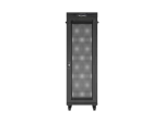 SZAFA INSTALACYJNA RACK STOJĄCA 19" 37U 600X800 CZARNA DRZWI PERFOROWANE LCD LANBERG (FLAT PACK) V2