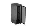 SZAFA INSTALACYJNA RACK STOJĄCA 19" 37U 600X800 CZARNA DRZWI PERFOROWANE LCD LANBERG (FLAT PACK) V2