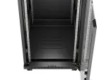 SZAFA INSTALACYJNA RACK STOJĄCA 19" 37U 600X800 CZARNA DRZWI PRZESZKLONE LCD LANBERG (FLAT PACK) V2