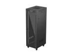 SZAFA INSTALACYJNA RACK STOJĄCA 19" 37U 600X800 CZARNA DRZWI PRZESZKLONE LCD LANBERG (FLAT PACK) V2