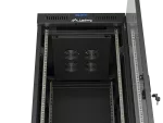 SZAFA INSTALACYJNA RACK STOJĄCA 19" 37U 600X800 CZARNA DRZWI PRZESZKLONE LCD LANBERG (FLAT PACK) V2