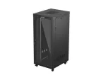 SZAFA INSTALACYJNA RACK STOJĄCA 19" 37U 800X1000 CZARNA DRZWI PRZESZKLONE LCD LANBERG (FLAT PACK) V2