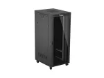 SZAFA INSTALACYJNA RACK STOJĄCA 19" 37U 800X1000 CZARNA DRZWI PRZESZKLONE LCD LANBERG (FLAT PACK) V2
