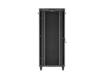 SZAFA INSTALACYJNA RACK STOJĄCA 19" 37U 800X1000 CZARNA DRZWI PRZESZKLONE LCD LANBERG (FLAT PACK) V2