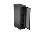 SZAFA INSTALACYJNA RACK STOJĄCA 19" 42U 600X1000 CZARNA DRZWI PERFOROWANE LCD LANBERG (FLAT PACK) V2