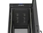 SZAFA INSTALACYJNA RACK STOJĄCA 19" 42U 600X1000 CZARNA DRZWI PERFOROWANE LCD LANBERG (FLAT PACK) V2