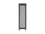 SZAFA INSTALACYJNA RACK STOJĄCA 19" 42U 600X1000 CZARNA DRZWI PERFOROWANE LCD LANBERG (FLAT PACK) V2