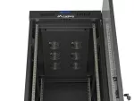 SZAFA INSTALACYJNA RACK STOJĄCA 19" 42U 600X1000 CZARNA DRZWI PRZESZKLONE LCD LANBERG (FLAT PACK) V2