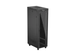 SZAFA INSTALACYJNA RACK STOJĄCA 19" 42U 600X1000 CZARNA DRZWI PRZESZKLONE LCD LANBERG (FLAT PACK) V2