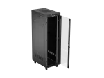 SZAFA INSTALACYJNA RACK STOJĄCA 19" 42U 600X1000 CZARNA DRZWI PRZESZKLONE LCD LANBERG (FLAT PACK) V2